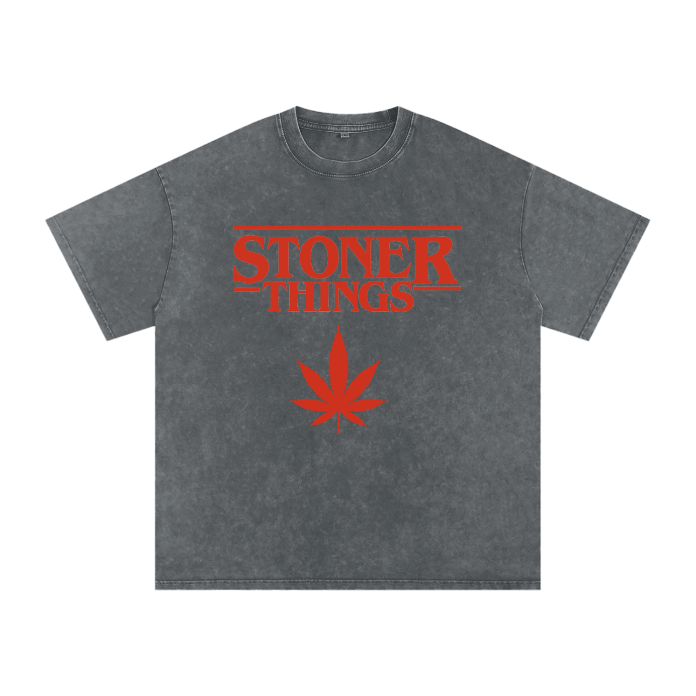 Stoner Things – Snow-Washed Oversized Tee