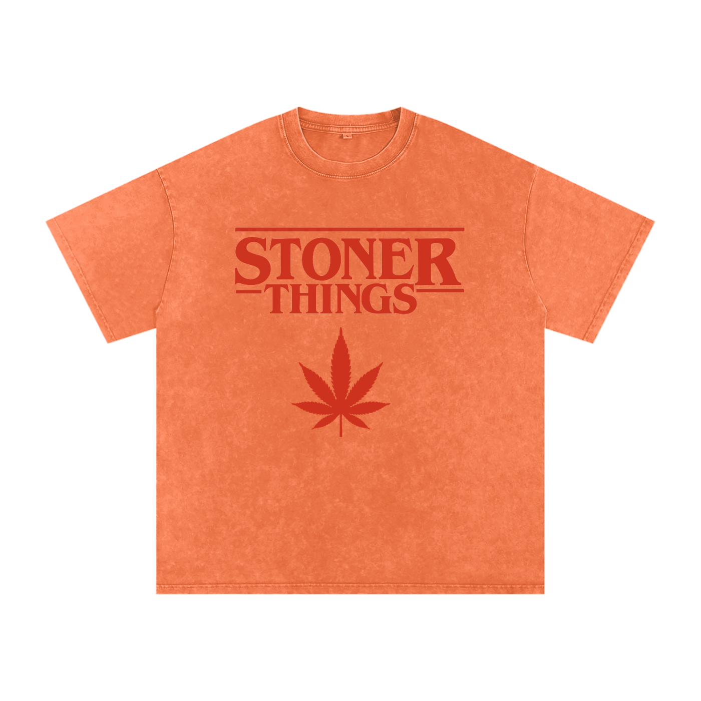 Stoner Things – Snow-Washed Oversized Tee
