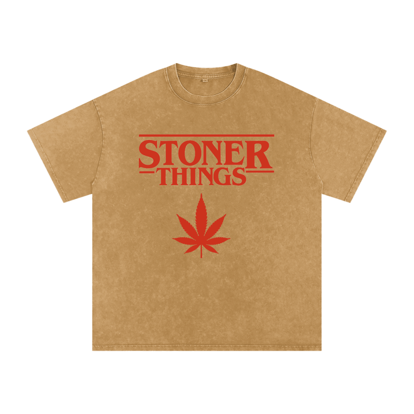 Stoner Things – Snow-Washed Oversized Tee