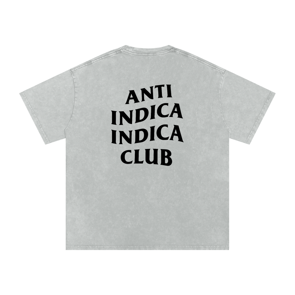 Anti Indica Indica Club – Snow-Washed Oversized Tee