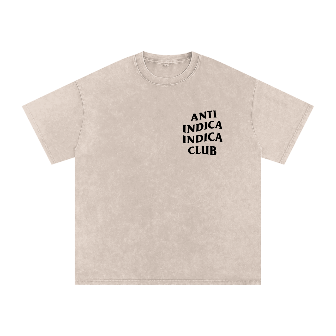 Anti Indica Indica Club – Snow-Washed Oversized Tee