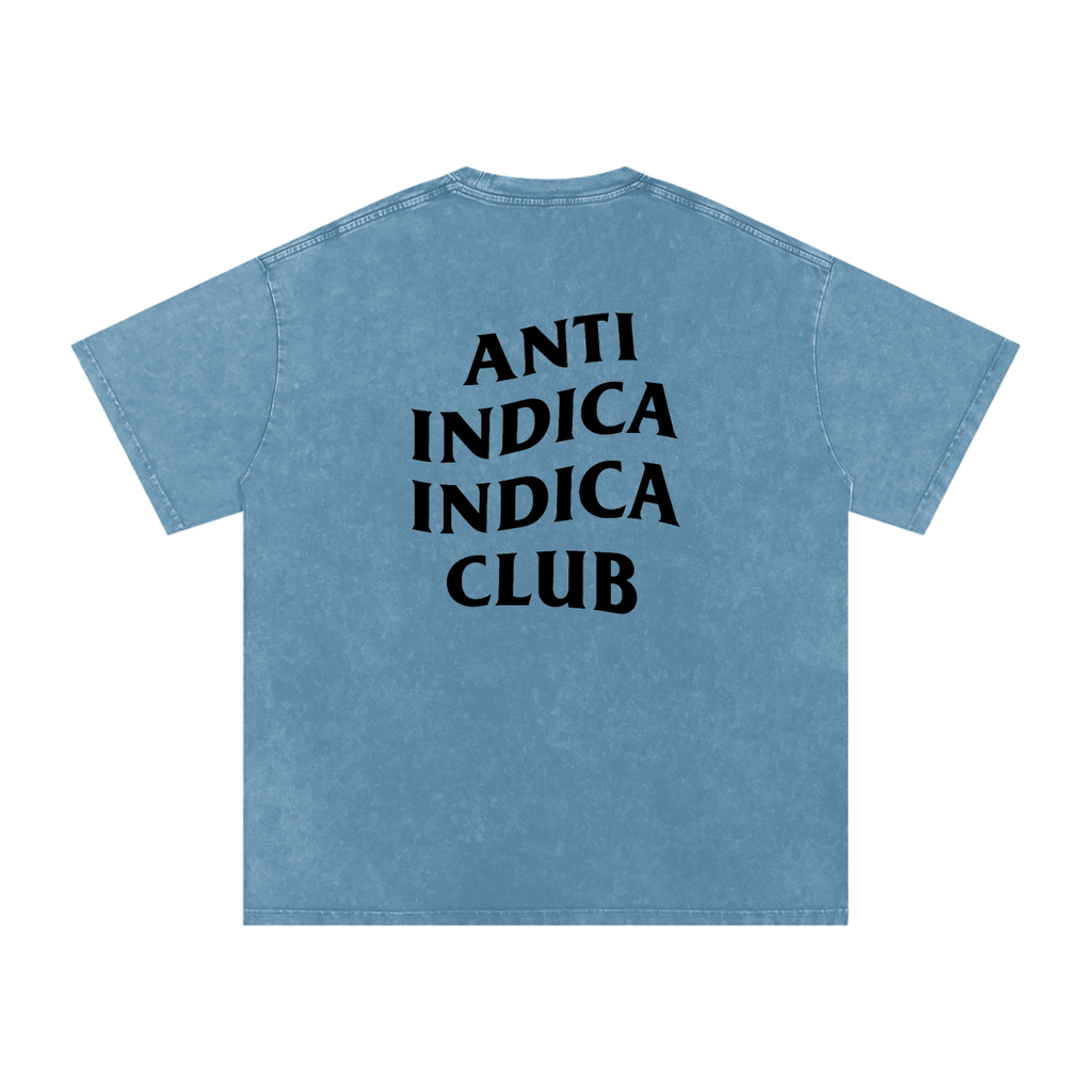 Anti Indica Indica Club – Snow-Washed Oversized Tee