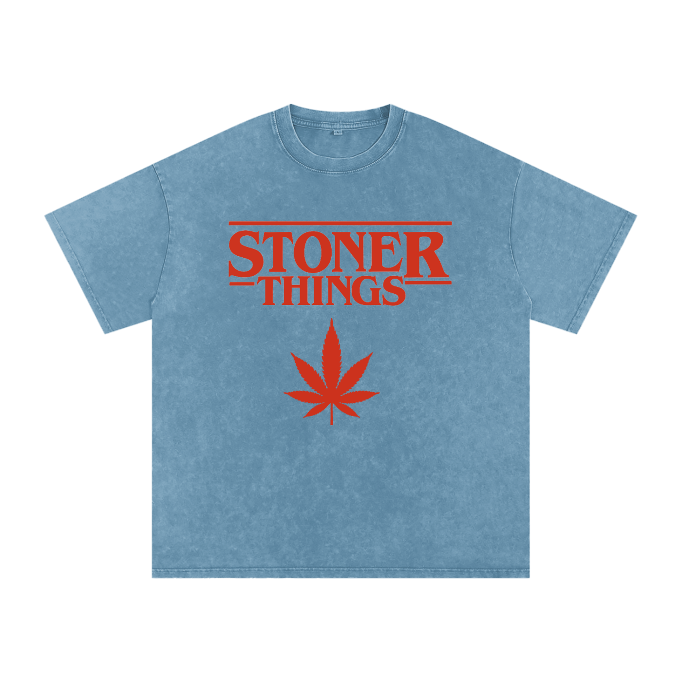 Stoner Things – Snow-Washed Oversized Tee