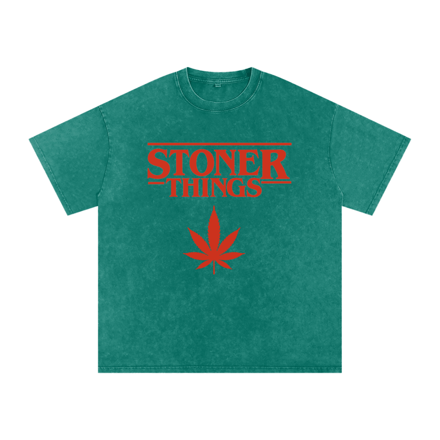 Stoner Things – Snow-Washed Oversized Tee