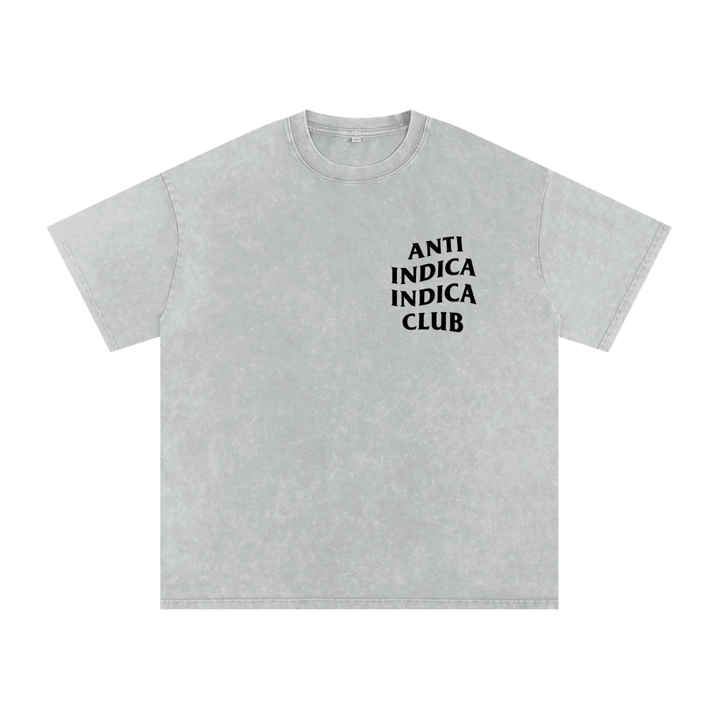 Anti Indica Indica Club – Snow-Washed Oversized Tee