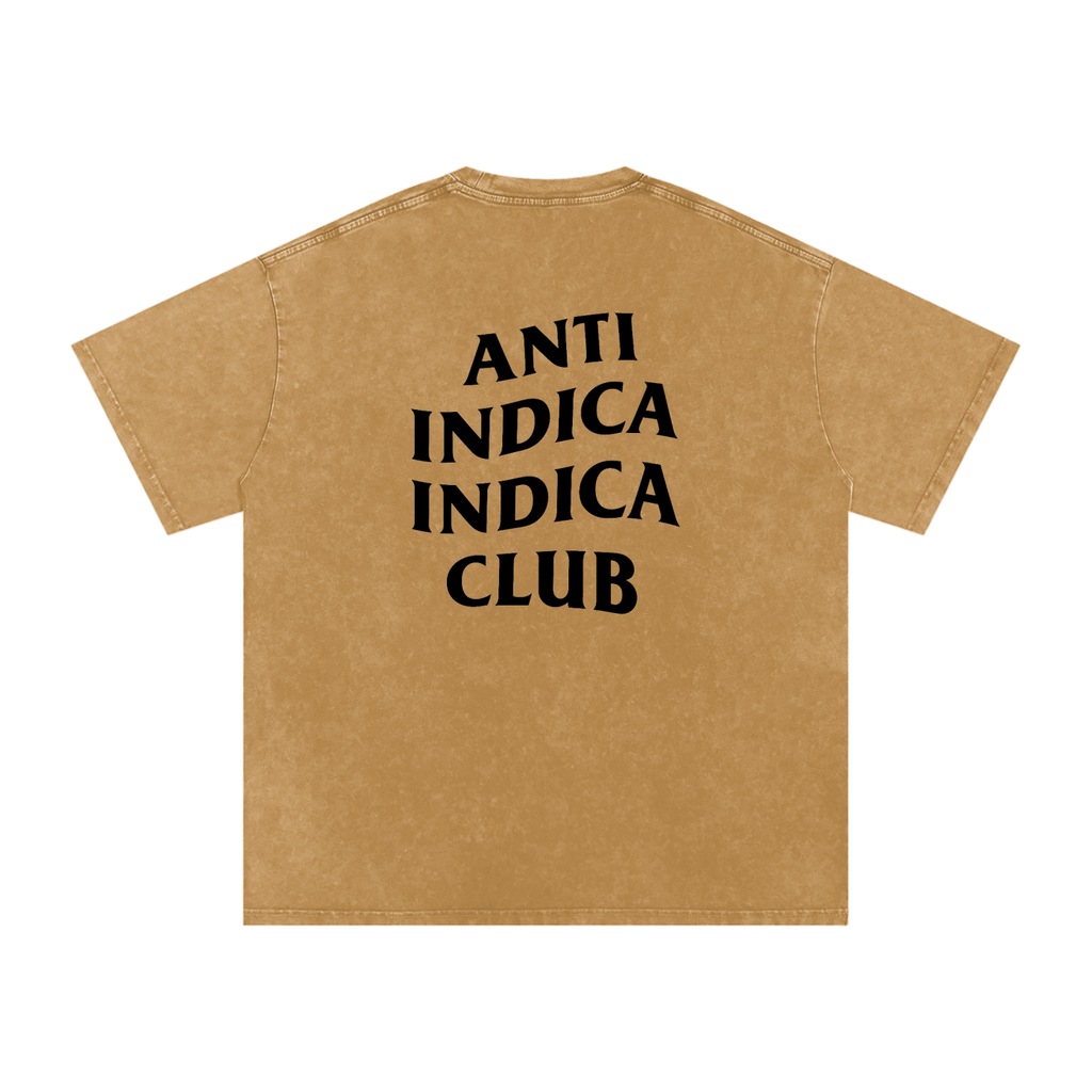 Anti Indica Indica Club – Snow-Washed Oversized Tee