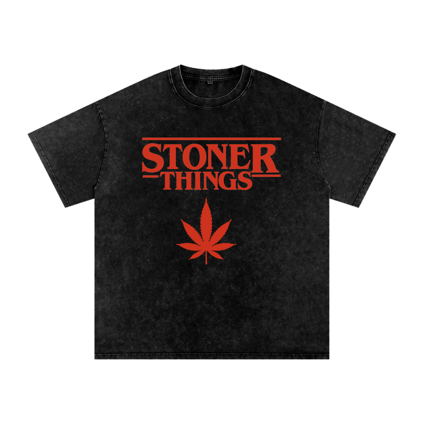 Stoner Things – Snow-Washed Oversized Tee