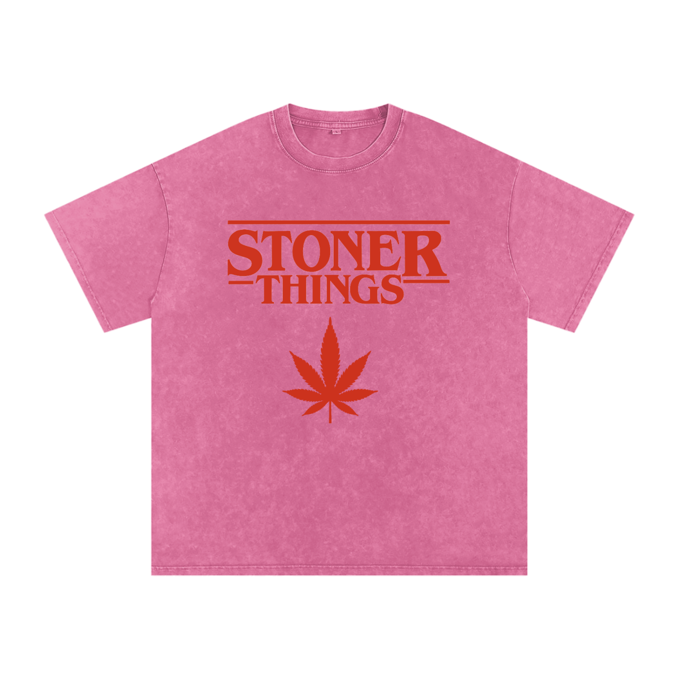Stoner Things – Snow-Washed Oversized Tee