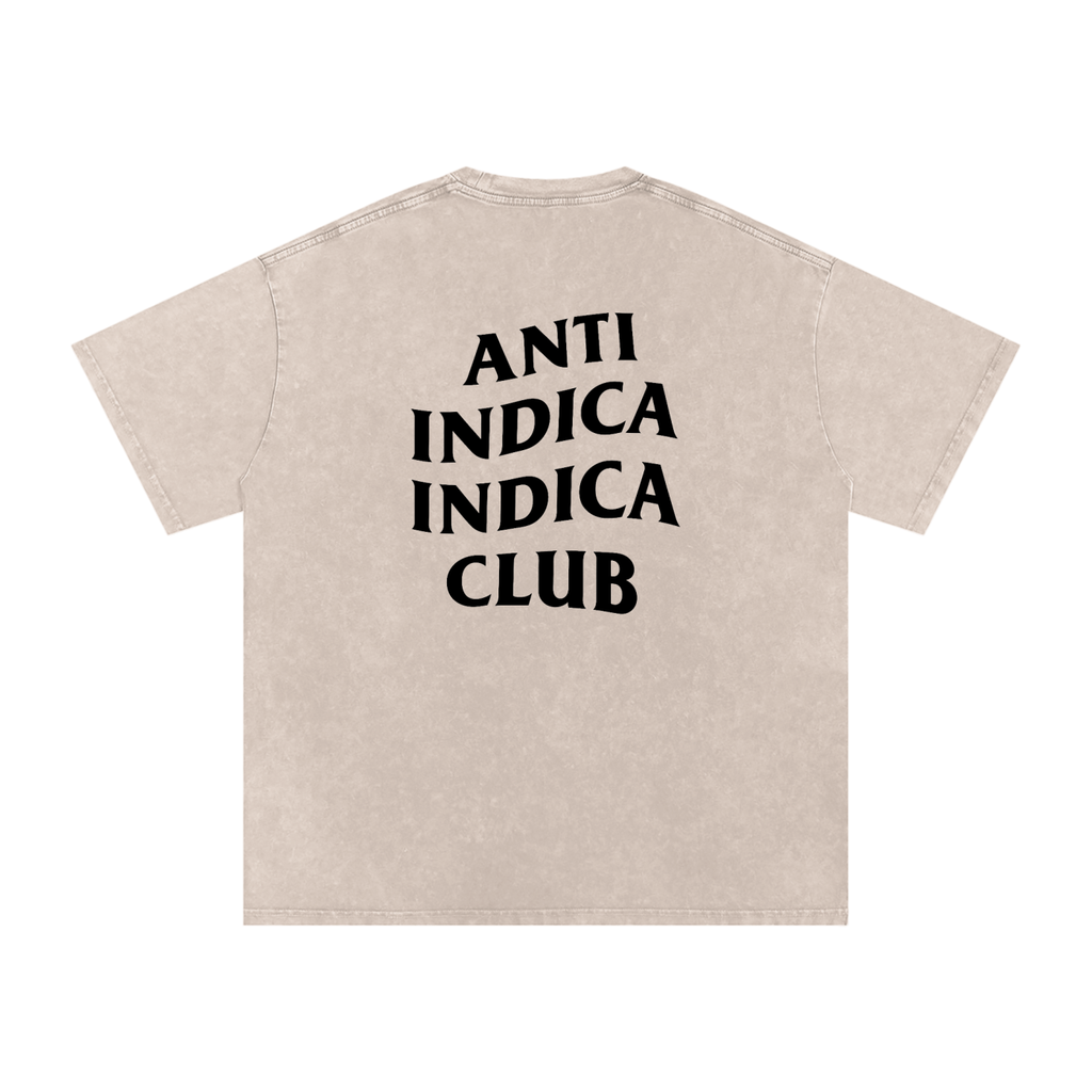 Anti Indica Indica Club – Snow-Washed Oversized Tee