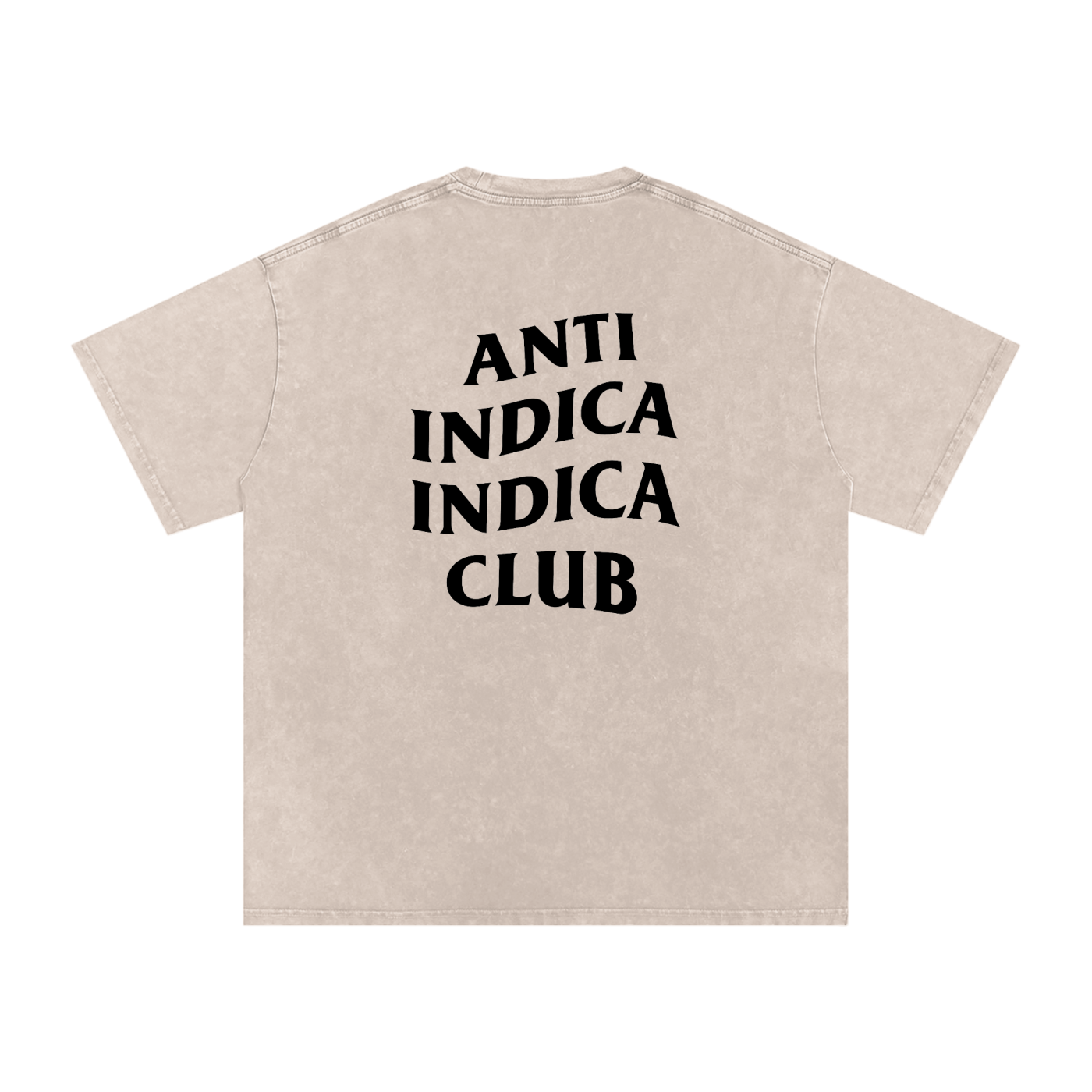Anti Indica Indica Club – Snow-Washed Oversized Tee