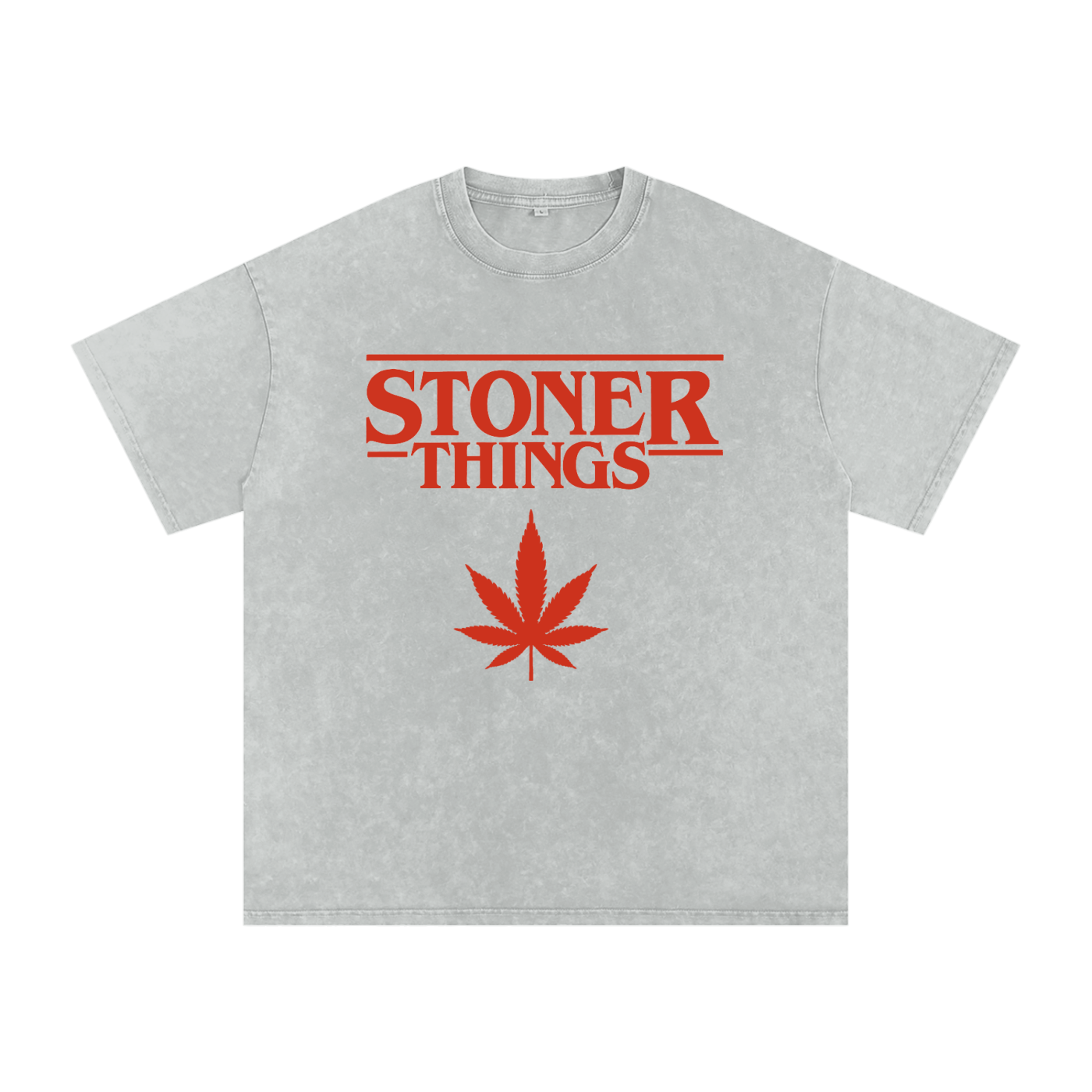 Stoner Things – Snow-Washed Oversized Tee